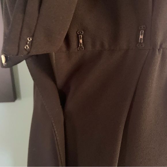 LIZ CLAIBORNE VINTAGE BLACK DRESS | 44” LENGTH | STUNNING  CONDITION | PETITE 6 - Picture 11 of 16